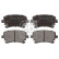 Bromsbeläggssats, skivbroms 16588 FEBI, miniatyr 2