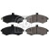 Bromsbeläggssats, skivbroms 16679 FEBI, miniatyr 2