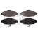 Bromsbeläggssats, skivbroms 16844 FEBI, miniatyr 2