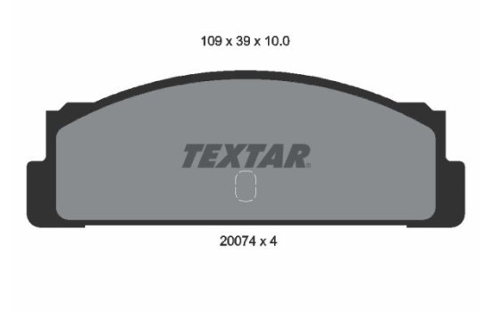 Bromsbeläggssats, skivbroms 2007404 Textar