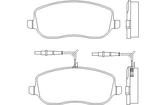 Bromsbeläggssats, skivbroms 2026101 Textar
