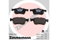 Bromsbeläggssats, skivbroms 20556.170.1 Zimmermann