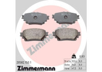 Bromsbeläggssats, skivbroms 20582.150.1 Zimmermann