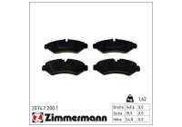 Bromsbeläggssats, skivbroms 20747.200.1 Zimmermann