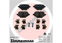 Bromsbeläggssats, skivbroms 20764.175.2 Zimmermann
