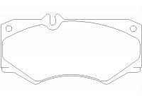 Bromsbeläggssats, skivbroms 2078401 Textar