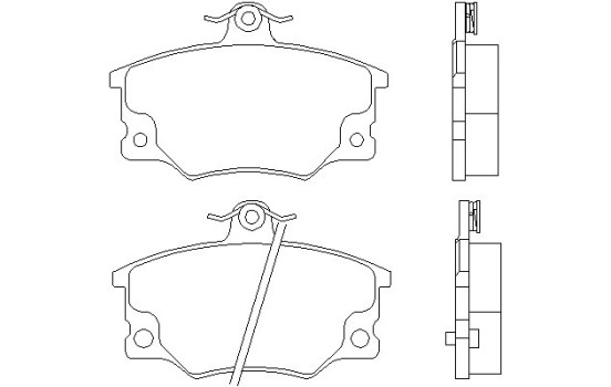 Bromsbeläggssats, skivbroms 2083302 Textar