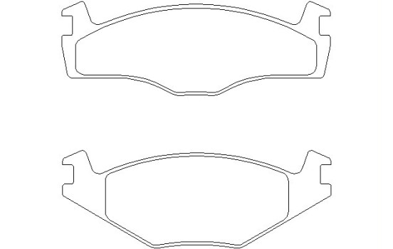 Bromsbeläggssats, skivbroms 2088708 Textar