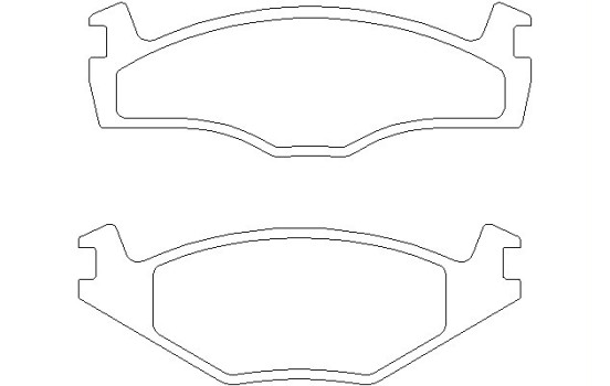 Bromsbeläggssats, skivbroms 2088710 Textar