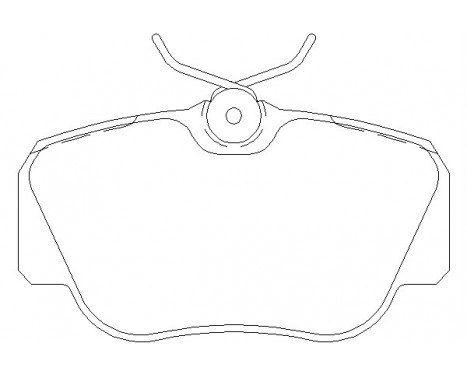 Bromsbeläggssats, skivbroms 2105503 Textar