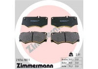 Bromsbeläggssats, skivbroms 21056.180.1 Zimmermann