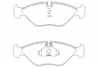 Bromsbeläggssats, skivbroms 2115402 Textar