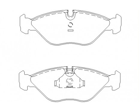 Bromsbeläggssats, skivbroms 2115402 Textar