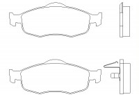 Bromsbeläggssats, skivbroms 2139408 Textar