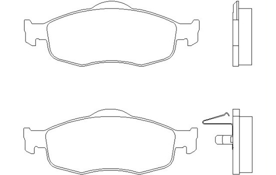 Bromsbeläggssats, skivbroms 2139408 Textar
