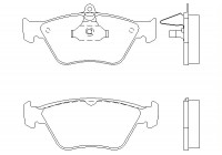 Bromsbeläggssats, skivbroms 2141101 Textar