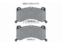 Bromsbeläggssats, skivbroms 2147601 Textar