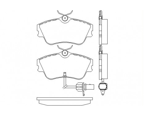 Bromsbeläggssats, skivbroms 2147903 Textar