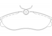 Bromsbeläggssats, skivbroms 2148101 Textar