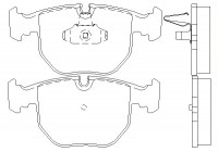 Bromsbeläggssats, skivbroms 2148602 Textar