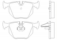 Bromsbeläggssats, skivbroms 2148701 Textar