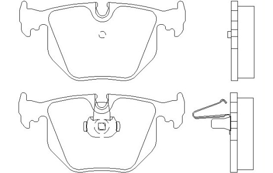 Bromsbeläggssats, skivbroms 2148701 Textar