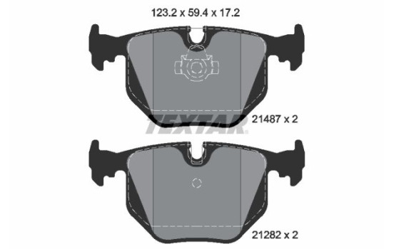 Bromsbeläggssats, skivbroms 2148701 Textar, bild 2
