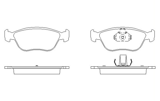 Bromsbeläggssats, skivbroms 2149201 Textar