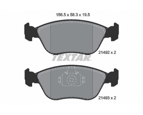 Bromsbeläggssats, skivbroms 2149201 Textar, bild 2