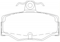 Bromsbeläggssats, skivbroms 2154501 Textar