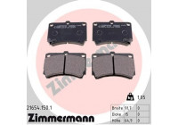 Bromsbeläggssats, skivbroms 21654.150.1 Zimmermann