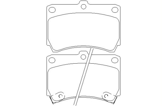Bromsbeläggssats, skivbroms 2165404 Textar