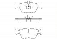 Bromsbeläggssats, skivbroms 2166404 Textar