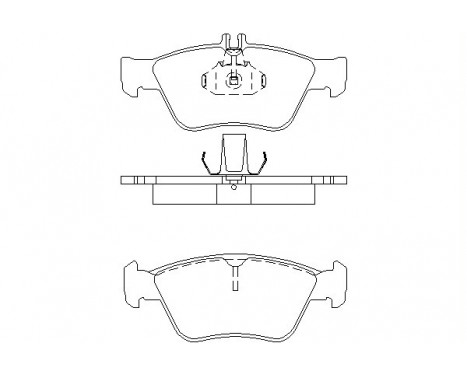Bromsbeläggssats, skivbroms 2166404 Textar