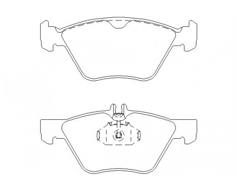 Bromsbeläggssats, skivbroms 2167001 Textar