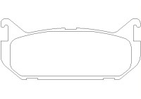 Bromsbeläggssats, skivbroms 2176603 Textar