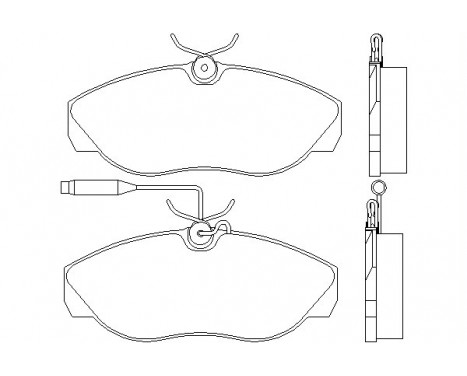 Bromsbeläggssats, skivbroms 2179701 Textar