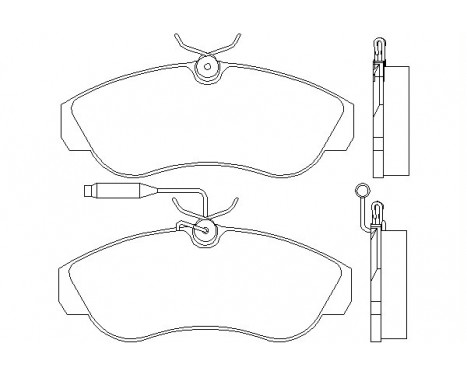 Bromsbeläggssats, skivbroms 2179901 Textar