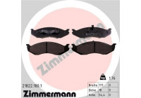 Bromsbeläggssats, skivbroms 21822.180.1 Zimmermann
