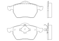 Bromsbeläggssats, skivbroms 2184802 Textar