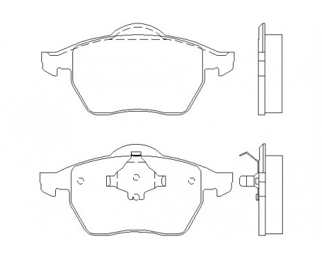 Bromsbeläggssats, skivbroms 2184802 Textar