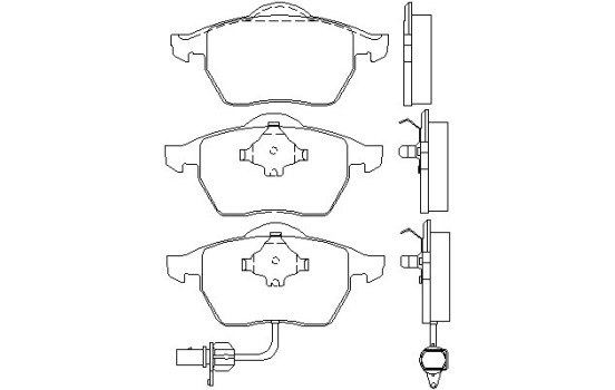 Bromsbeläggssats, skivbroms 2184903 Textar