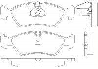 Bromsbeläggssats, skivbroms 2186201 Textar