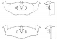Bromsbeläggssats, skivbroms 2186601 Textar