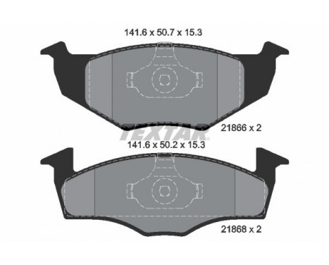 Bromsbeläggssats, skivbroms 2186601 Textar, bild 2