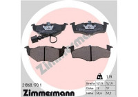 Bromsbeläggssats, skivbroms 21868.170.1 Zimmermann