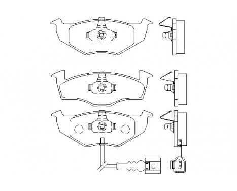 Bromsbeläggssats, skivbroms 2186801 Textar