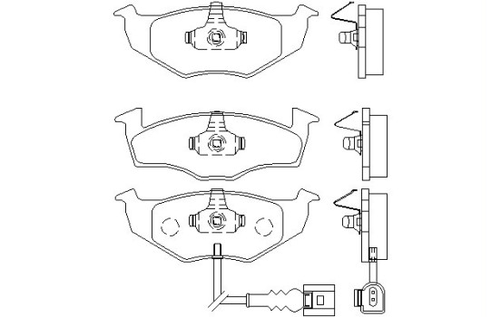 Bromsbeläggssats, skivbroms 2186801 Textar