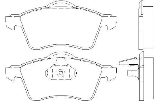 Bromsbeläggssats, skivbroms 2188302 Textar