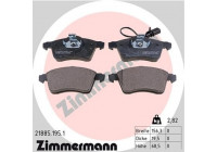 Bromsbeläggssats, skivbroms 21885.195.1 Zimmermann